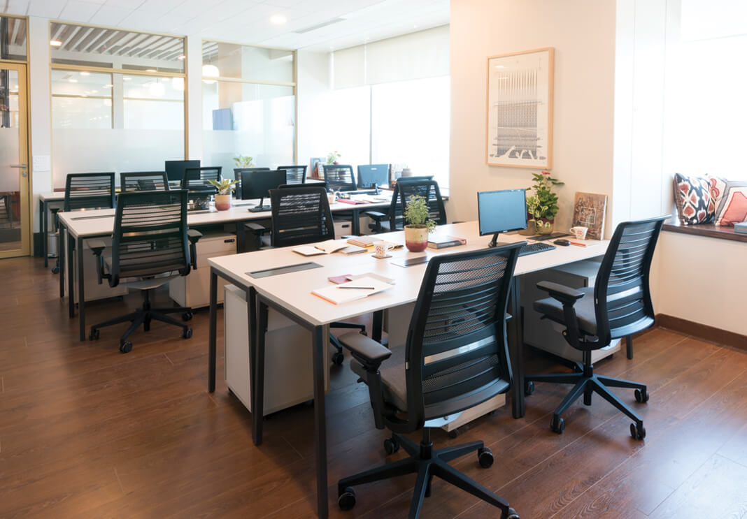 Private office workspace