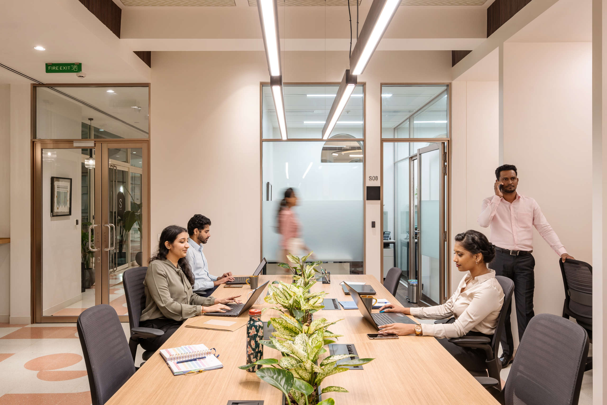 Modern office workspace