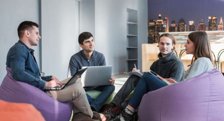 collaborative working atmosphere