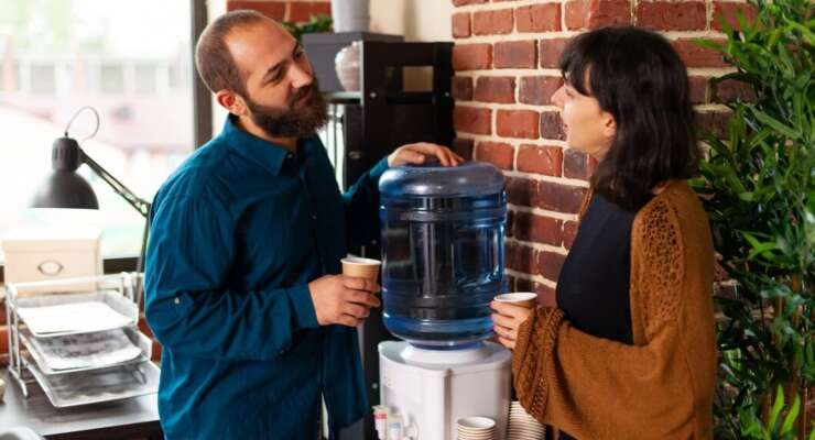 informal, casual conversations with coworkers